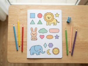 Thema pakket lesmateriaal en educatieve kleurplaten voor kleuters in groep 1 en groep 2